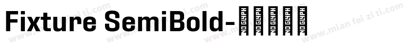 Fixture SemiBold字体转换